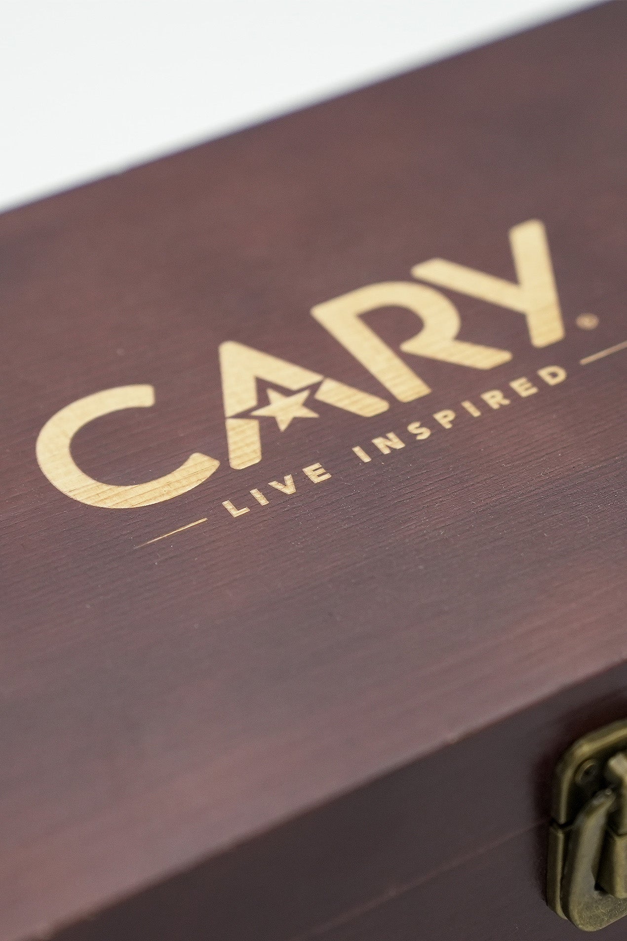 Cary Custom Etched Glass Set with Wood Box