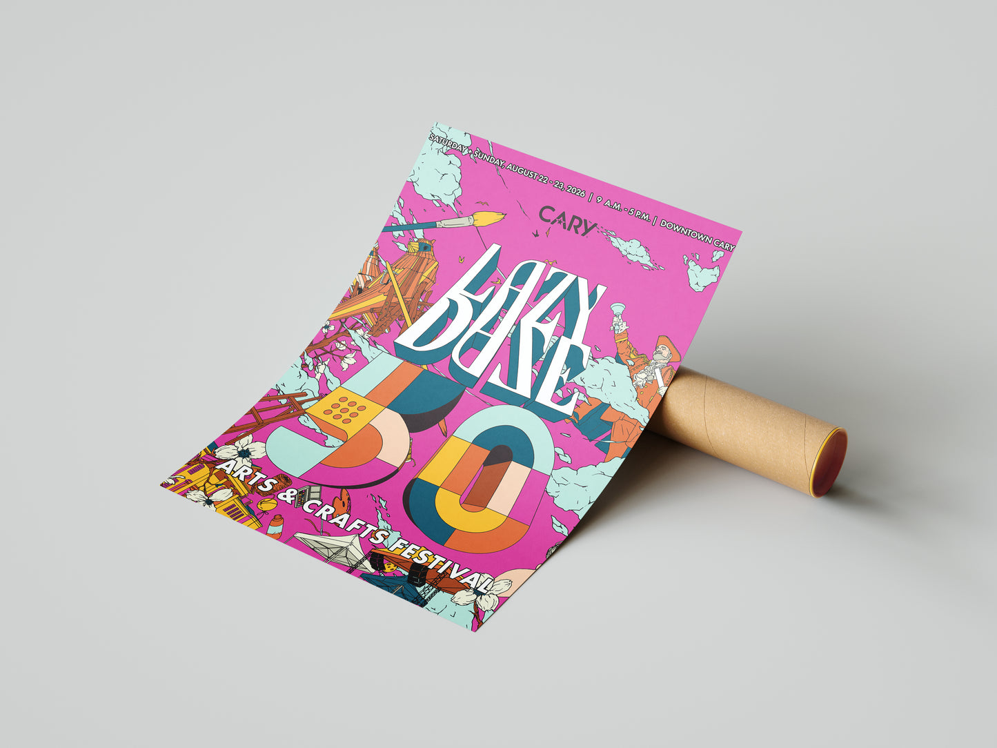 Lazy Daze 50th Anniversary Poster