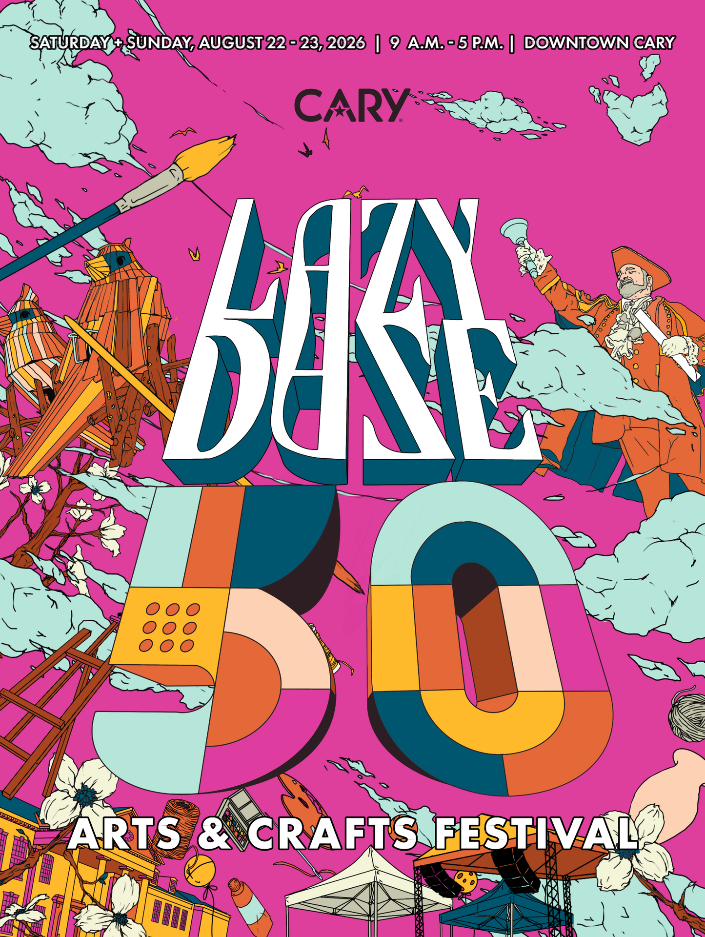 Lazy Daze 50th Anniversary Poster