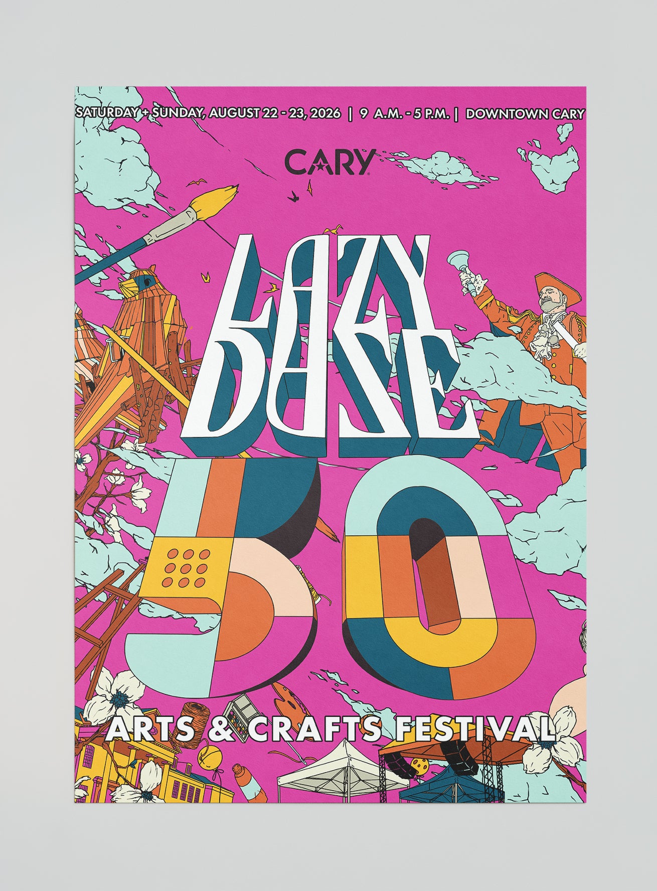 Lazy Daze 50th Anniversary Poster