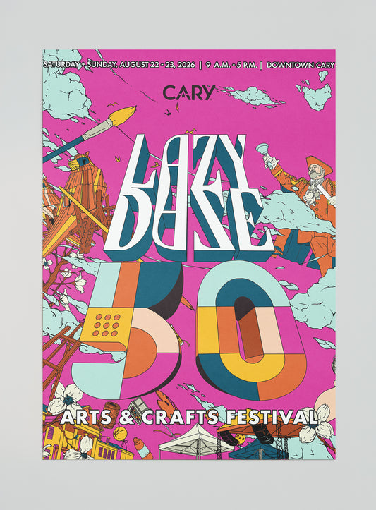 Lazy Daze 50th Anniversary Poster